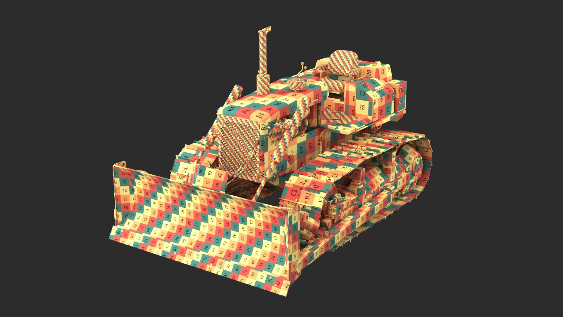 3D Bulldozer Model - TurboSquid 2158637