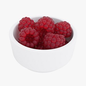 Raspberry bowl 3D model