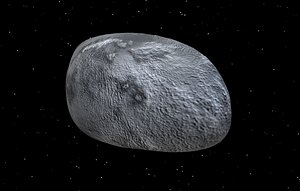 3D asteroid meteorite meteor crater