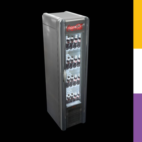 Getränke Kühlschrank Coca-Cola Retro 3D-Modell - TurboSquid 780716