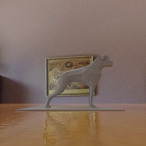 boxer dog 3D model