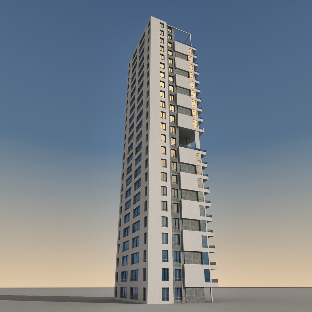 modern building 3d max