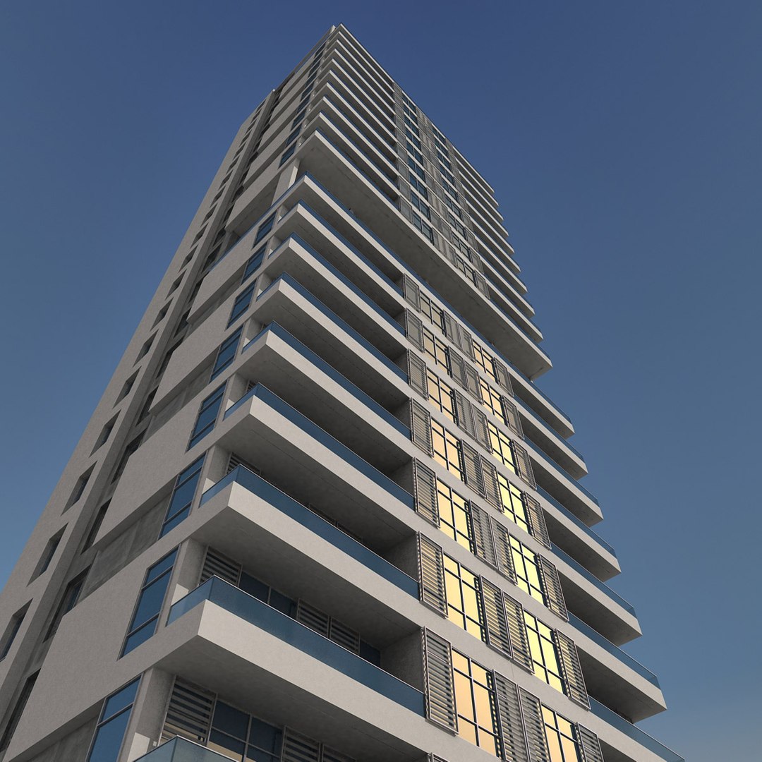modern building 3d max