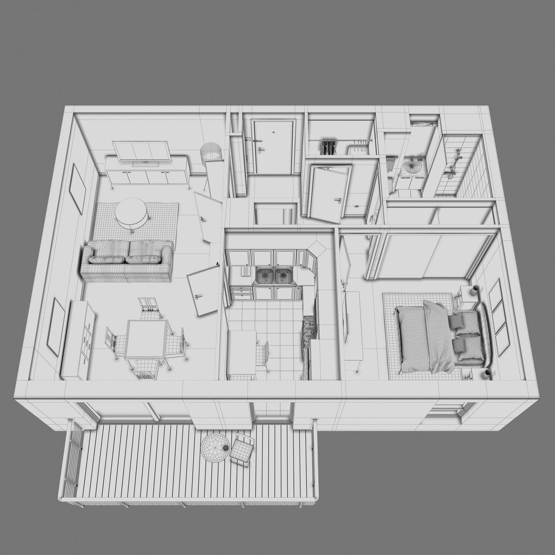 Lighting Floor Plan Scene 3d Max
