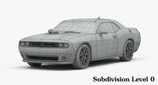 3d dodge challenger r t