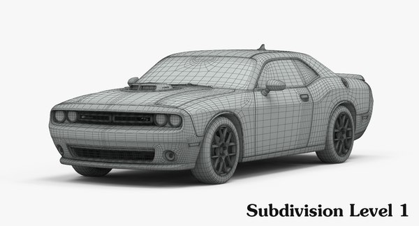 3d dodge challenger r t