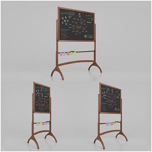 Double-Sided Blackboard Trio - Customizable Writing Boards Set
