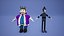 Personajes medievales con accesorios