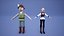 Personajes medievales con accesorios
