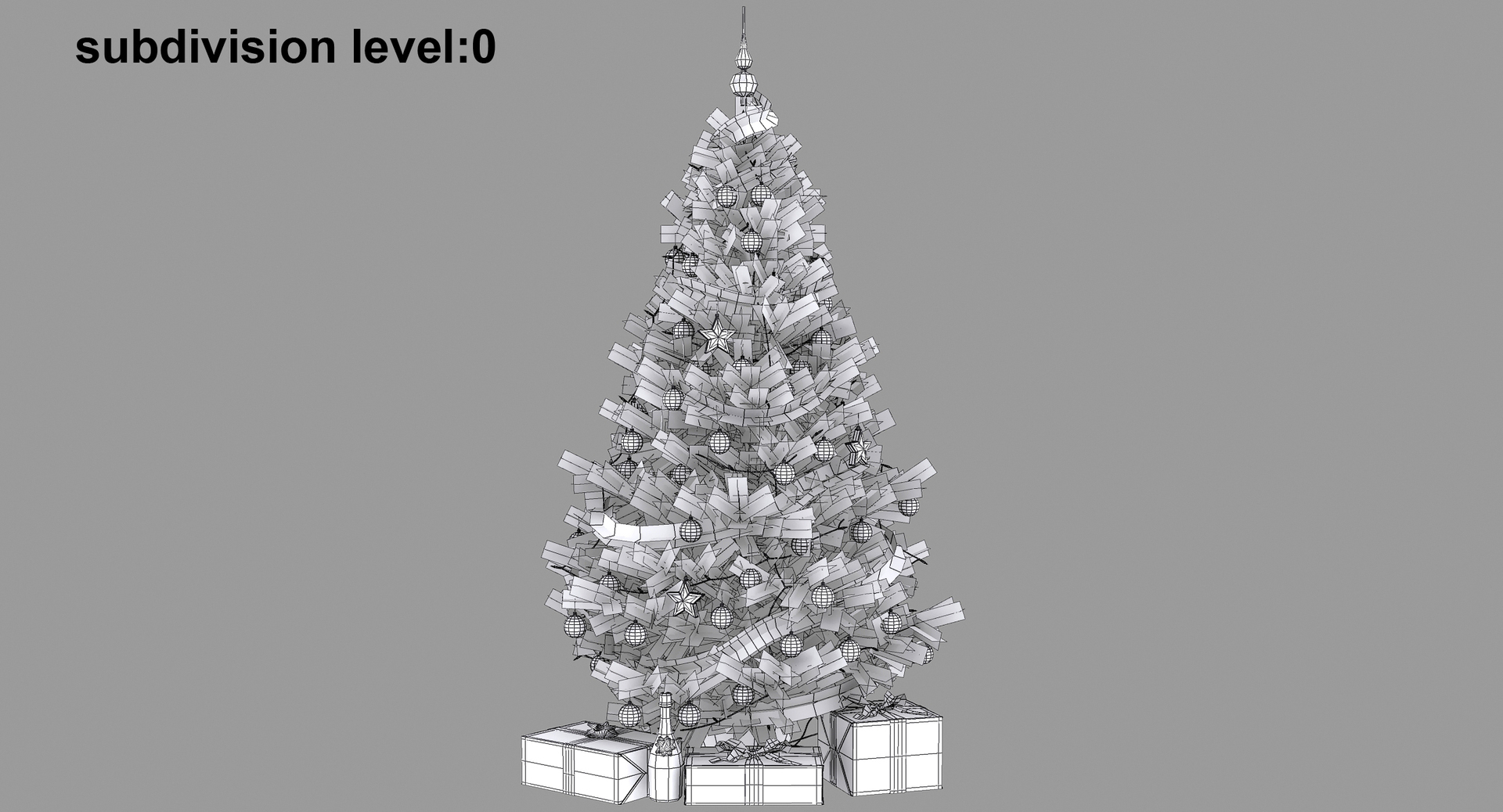 christmas tree obj