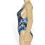 Leotard Swimsuit Chinese Decoration Blue Women Clothing