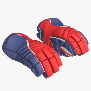 hockey gloves rigged model