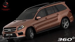 3d mercedes-benz gl63 amg interior model