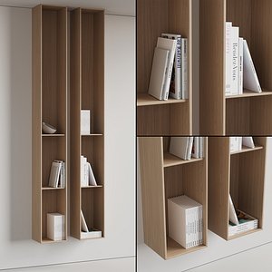 096 Wall rack shelves 03 neutral minimal wood 01