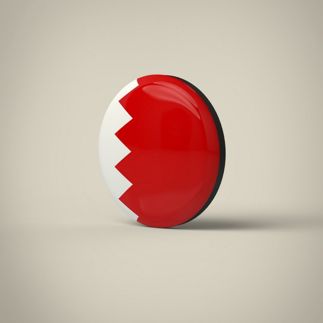 Bahrain Badge 3D Model TurboSquid 1972542