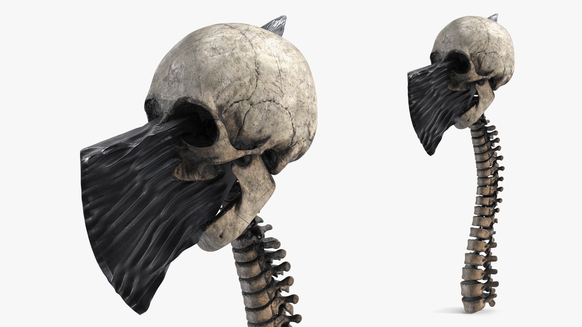 Hellish Hatchet 3D model preview