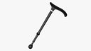 Adjustable Walking Cane with Curved Handle