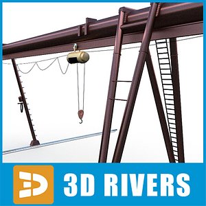 3ds overhead crane