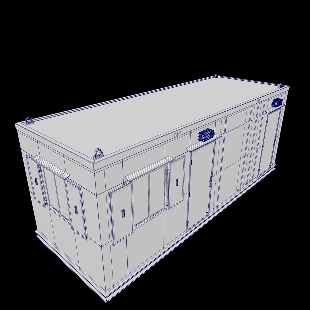 3D Red Construction Welfare Container - TurboSquid 2227778