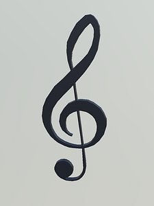 obj treble clef