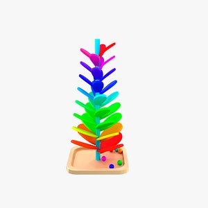 3D montessori mainbow wooden soundtree model