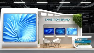 3D model exhibition stall booth-478