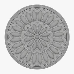 3D Gothic Ornament 074 model