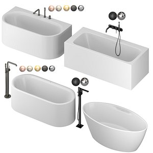 3D Cezares and Grohe bath set