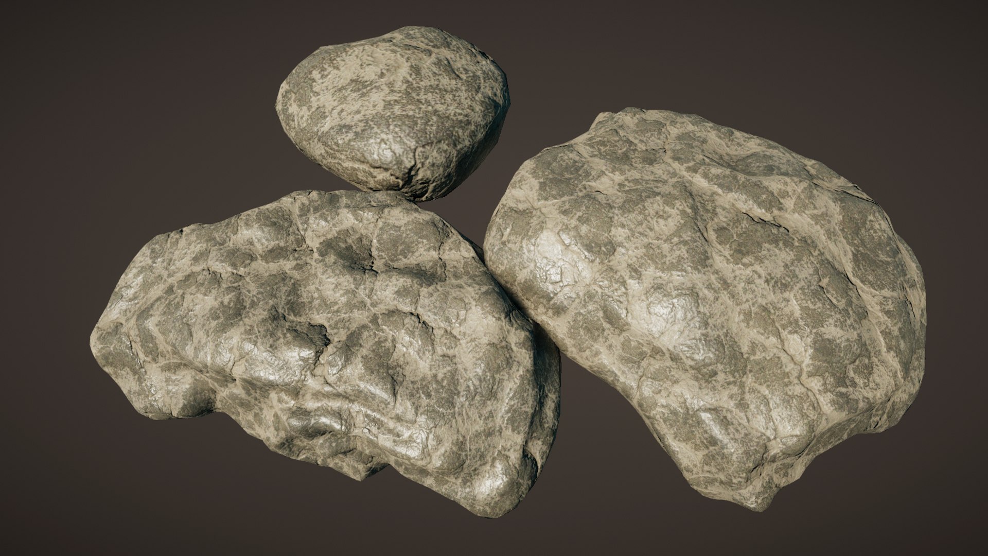3D Basic Game-Ready Rock Pack - TurboSquid 1844641