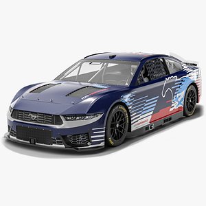 3D NASCAR Ford Mustang Dark Horse 2025