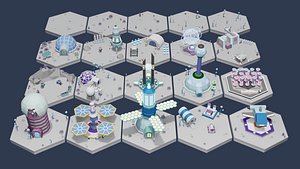 Tiles Sci-Fi Lunar Zones
