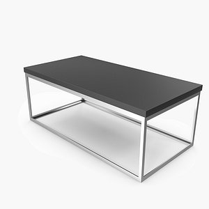 table 6 rectangular metal black top