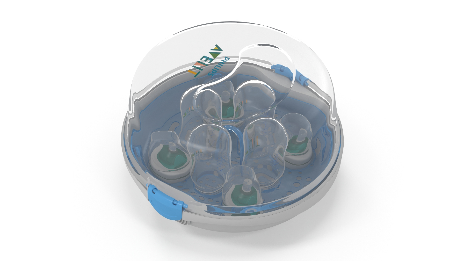 Philips AVENT Sterilizer With Baby Bottles Inside 3D - TurboSquid 2136201