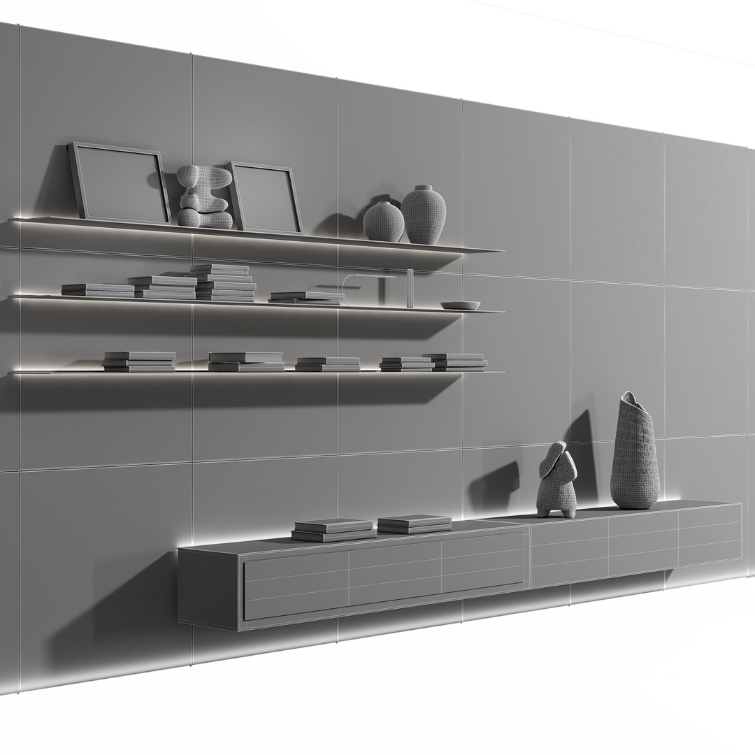 3D Model Rimadesio Wall Set Modulor Day - TurboSquid 2288622