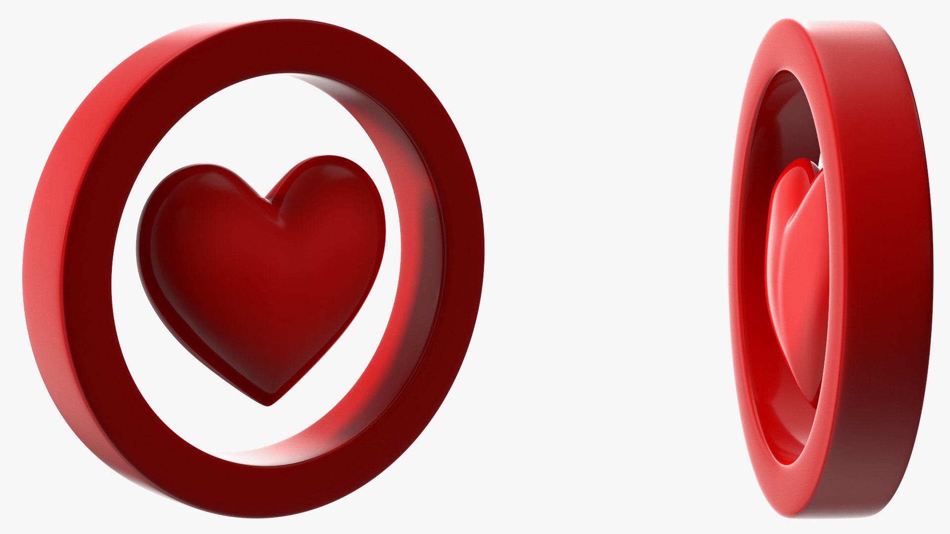 3D Red Heart Emoji Model - TurboSquid 1799371