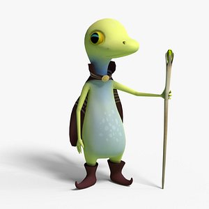 cute gecko 3D model