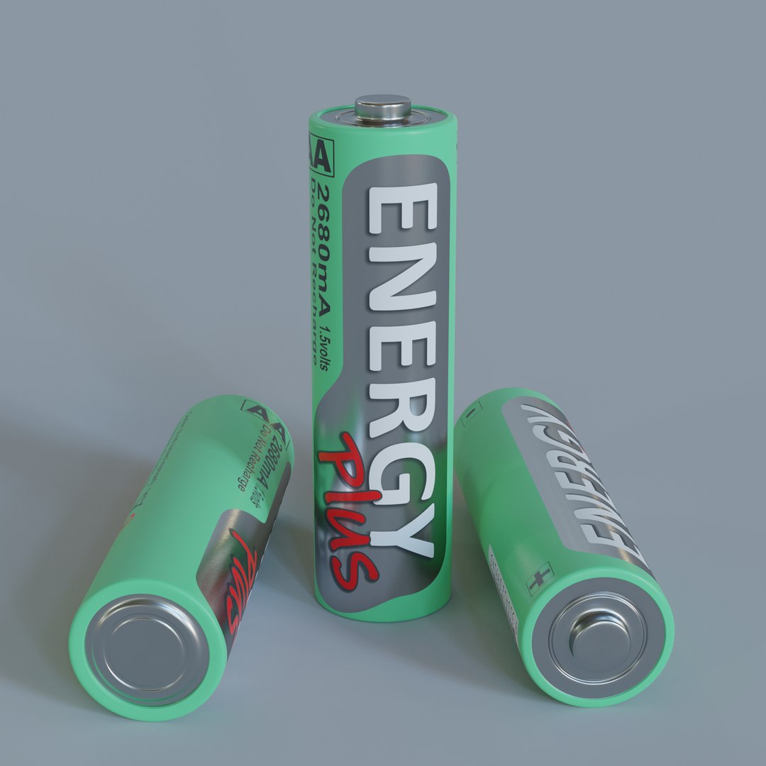 Aa Battery 3D Model TurboSquid 1605047