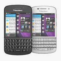 Blackberry Q10 Smartphone Black and White versions