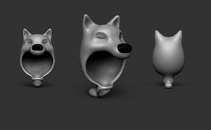 Cartoon Wolf Hide Head Cap - Character Outfit