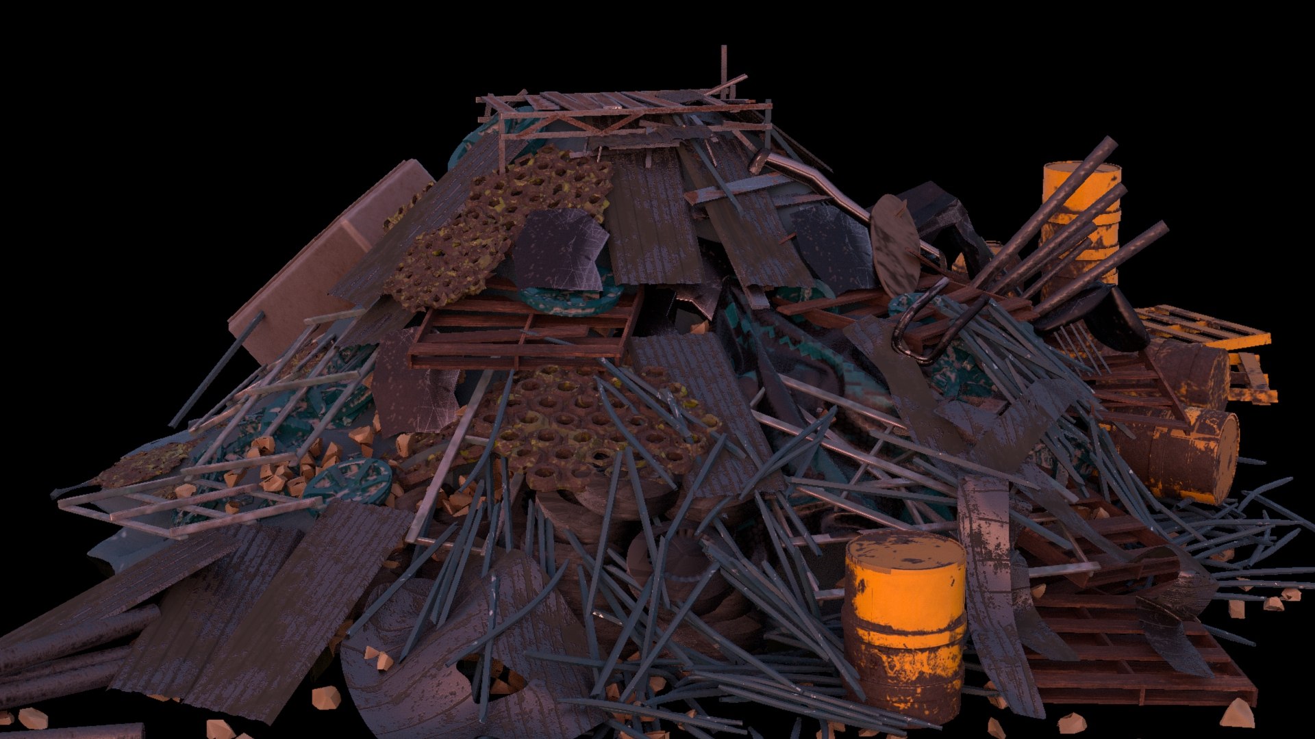 Trash garbage 3D model - TurboSquid 1252238
