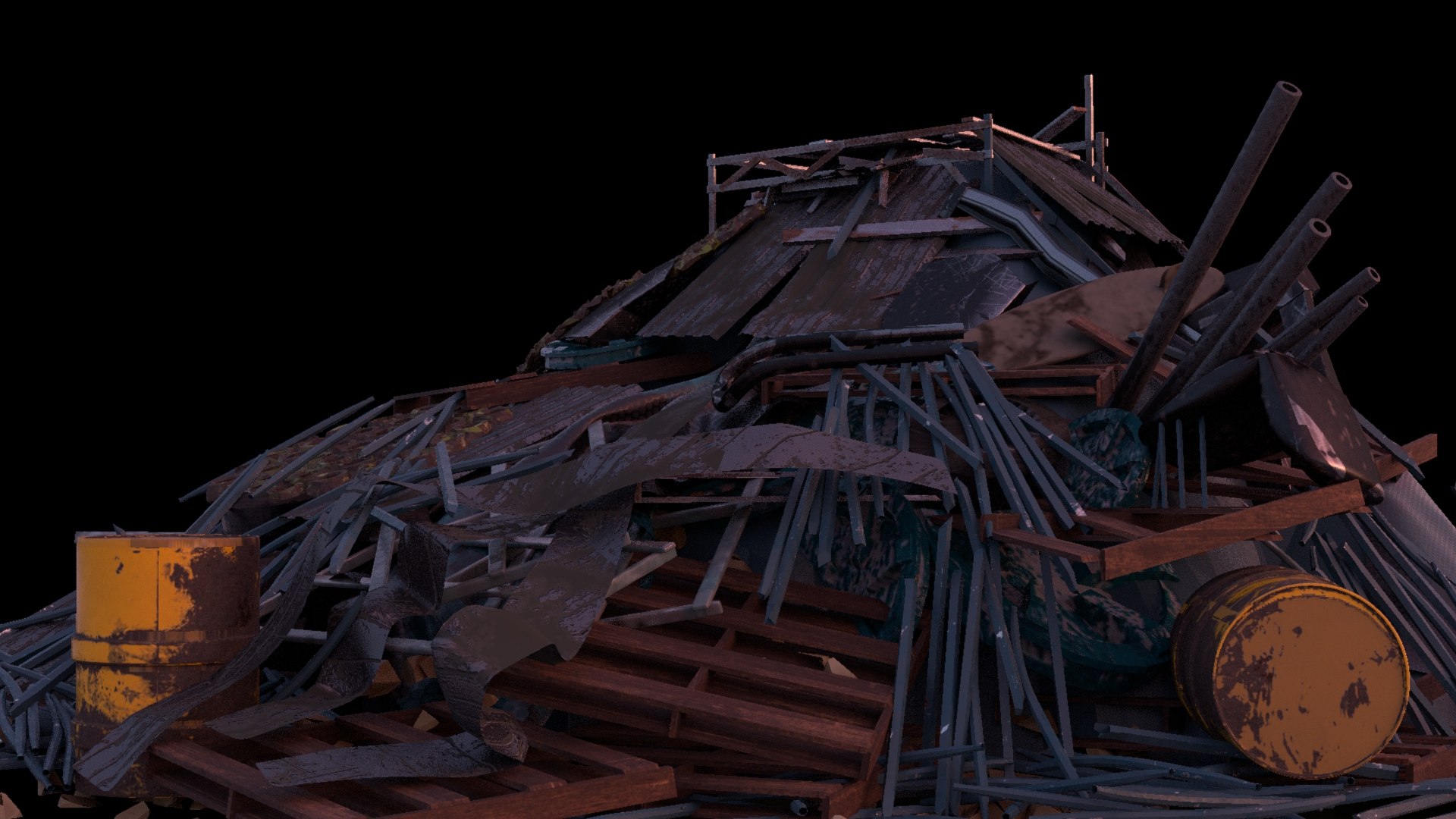 Trash garbage 3D model - TurboSquid 1252238