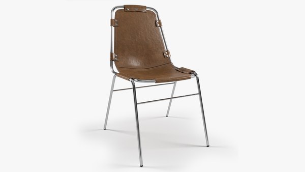 Les Arcs Chair by Charlotte Perriand 1960s 3D model