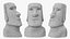 Estátua Moai de Rocha da Ilha de Páscoa para impressão 3D