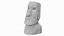 Estátua Moai de Rocha da Ilha de Páscoa para impressão 3D