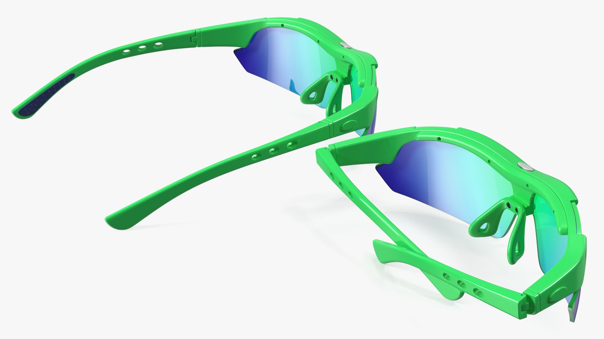 Pair of Green Sport Sunglasses model TurboSquid 2155441