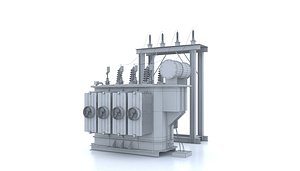 3D model power transformer