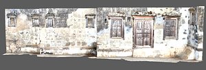 Wall structure of Indian street in the times of Medieval