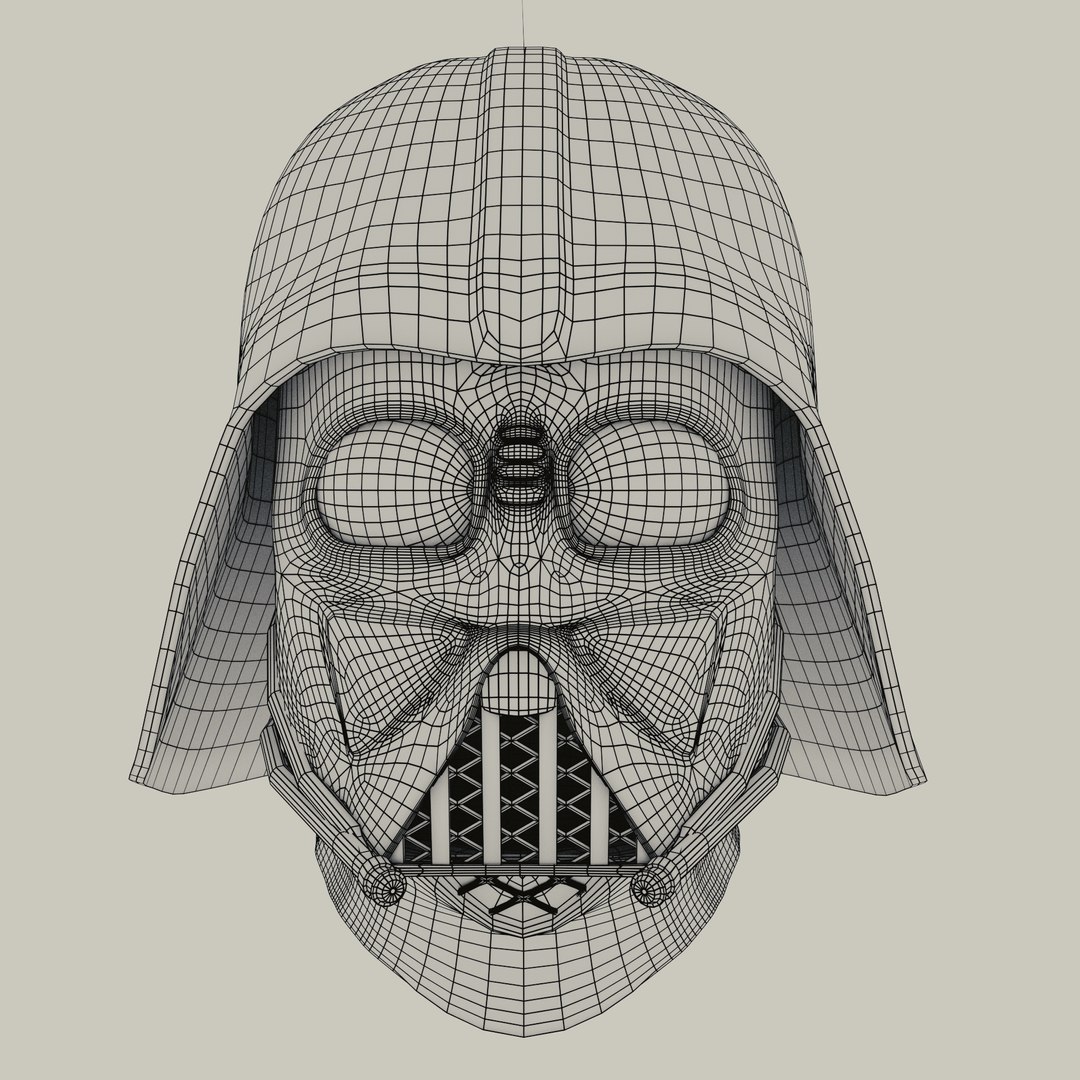 Realistic Darth Vader Helmet 3d 3ds