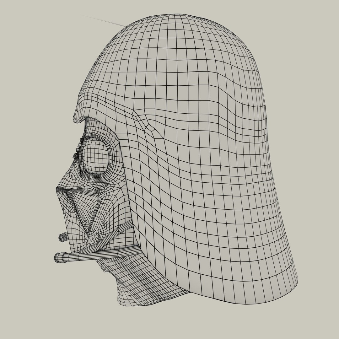 Realistic Darth Vader Helmet 3d 3ds