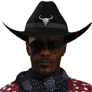 Country Music Star Modern Cowboy 3D
